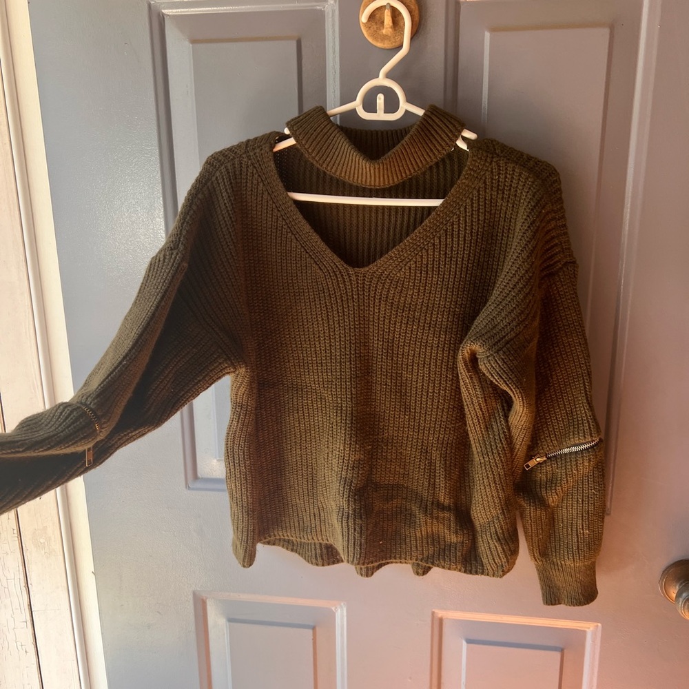Olive Green Women's Sweater